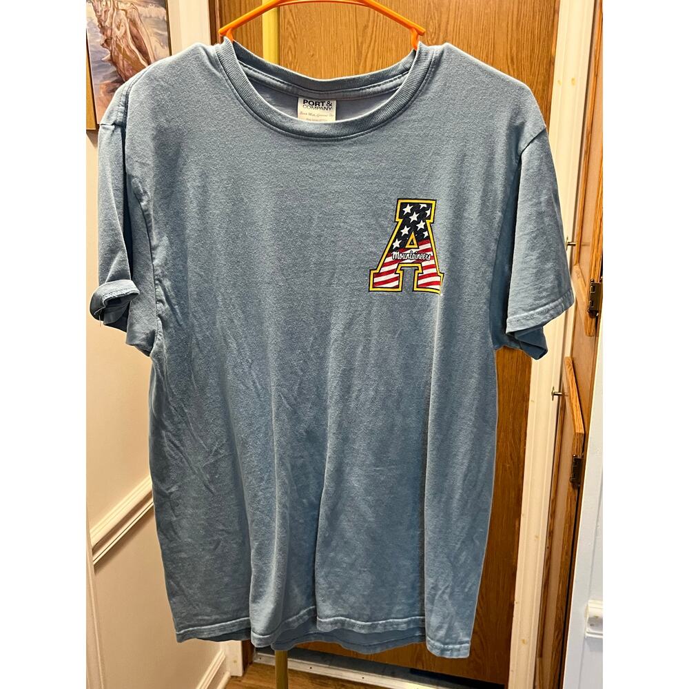 Appalachian State Mountaineers Port & Company Heroes Mark Patriotic Flag Tee